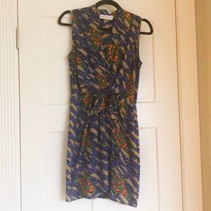 Amanda Uprichard silk front tie dress